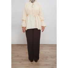 Beyruha Collection Brodeli Gömlek - Sarı