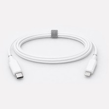 Kahveci Elektronik Store Type-C To Lightning USB Kablo 1 Metre iPhone ile Uyumlu Şarj Data Kablosu Type-C Uçlu iPhone ile Uyumlu USB Kablo 1m