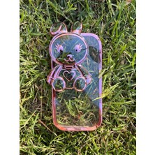 Miscase Iphone 14 Stantlı Rabbit Silikon Telefon Kılıfı