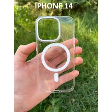 Miscase Iphone 14 Hybrid Magsafe Animasyonlu Sararmaz Kılıf