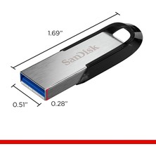 Kahveci Elektronik Store Ultra Flair 128 GB USB 3.0 Flash Bellek - SDCZ73-128G-G46, Gümüş