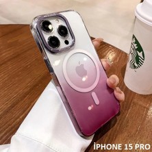 Miscase Iphone 15 Pro Pixel Sert Magsafe Uyumlu Telefon Kılıfı