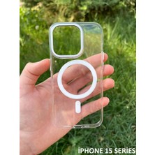 Miscase Iphone 15 Hybrid Magsafe Animasyonlu Sararmaz Kılıf