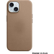 Miscase iPhone 15 Plus Için Magsafe Özellikli Mikro Dokuma Kılıf