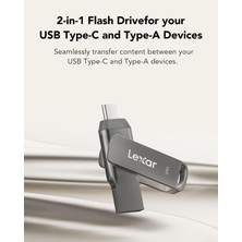Kahveci Elektronik Store 64 GB Jumpdrive Dual Drive D35C USB 3.0 Type-C, Flash Sürücü