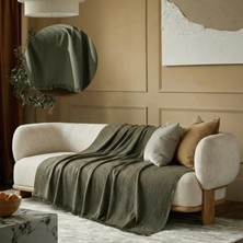 Destiva Home Pamuklu Çok Amaçlı Koltuk Örtüsü 180X300 cm – Yumuşak Dokulu, Modern Çizgili