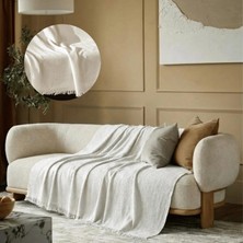 Destiva Home Pamuklu Çok Amaçlı Koltuk Örtüsü 180X300 cm – Yumuşak Dokulu, Modern Çizgili