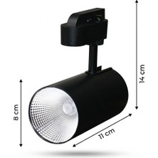 Forest Lighting 30W Siyah Kasa Gün Işığı Ray Spot Işık
