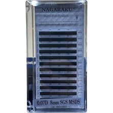 Nagaraku Ipek Kirpik 0.07D 8mm Sgs Msds LJ019