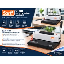 Sarff S100 Helezon Spiral Ciltleme Makinesi