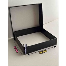 Rass E-Ticaret Karton Kutusu 24*24*5cm 10 Adet Siyah Hediyelik Eşya Kutusu