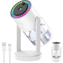 Eco Lounge Rgb Işıklı Hava Nemlendirici Ultrasonik Teknoloji ve Portatif Tasarım Yeni Nesil