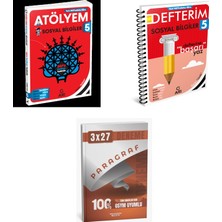 2027 Arı 5 Sınıf Sosyalimo Bilgiler Sosyal Atölyem Soru + Defterim Konu + Anla Kazan Paragraf Deneme 3'lü Set