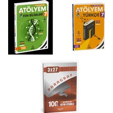 2027 Arı 7 Sınıf Atölyem Güncel Fen Fenito Bilimleri + Türkçe Türkçemino Soru + Anla Kazan Paragraf Deneme 3'lü Set