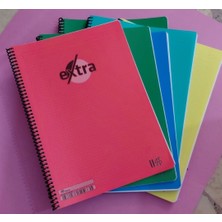 Yeni 40 Yaprak Kareli Spiralli A4 Defter 1 Adet