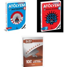 2027 Arı 5 Sınıf Atölyem Matematik Matemito + Sosyal Sosyalimo Bilgiler Soru + Anla Kazan Paragraf Deneme 3'lü Set