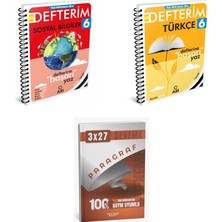 2027 Arı 6 Sınıf Defterim Sosyal Sosyalimo Bilgiler + Türkçe Türkçemino Konu + Anla Kazan Paragraf Deneme 3'lü Set