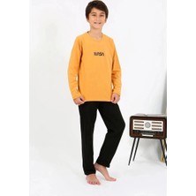 MTM My The Mall Giyim Erkek Çocuk Uzun Kol Penye Pijama Takım Sarı