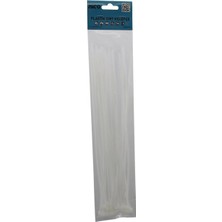 Pileli Store 25PCS   Beyaz   3.6X300MM  Plastik Cırt Kelepçe (4887)