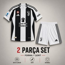 Yensa Juventus Kenan Yıldız Çocuk Futbol Forması 2'li Set Forma - Şort