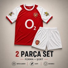 Yensa Arsenal T. Henry Kırmızı Çocuk Futbol Forması 2'li Set Forma - Şort
