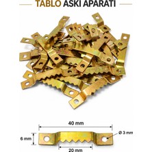 Bruel Timsah Askı Küçük Metal Çerçeve Askısı Resim Fotoğraf Tablo Duvar Askı Aparatı ( 20 Adet )