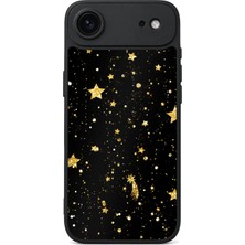 BG AKSESUAR iPhone 17 Air Uyumlu Altınyıldız Desenli Kamera Korumalı Darbelere Dayanıklı Kılıf
