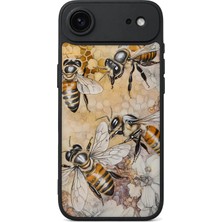 BG AKSESUAR iPhone 17 Air Uyumlu Arılar Desenli Kamera Korumalı Darbelere Dayanıklı Kılıf