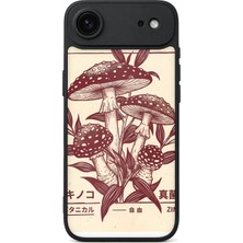 BG AKSESUAR iPhone 17 Air Uyumlu Mushroom Desenli Kamera Korumalı Darbelere Dayanıklı Kılıf