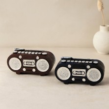 Kahveci Elektronik Store Vintage Radyo Dekoratif Biblo Reçine 5.5X11 cm