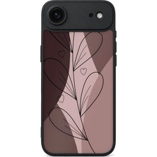 BG AKSESUAR iPhone 17 Air Uyumlu Yapraklı Desenli Kamera Korumalı Darbelere Dayanıklı Kılıf