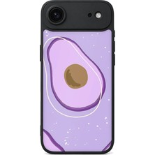 BG AKSESUAR iPhone 17 Air Uyumlu Avokado Desenli Kamera Korumalı Darbelere Dayanıklı Kılıf