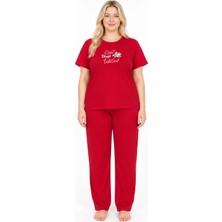Sleeproom Büyük Beden Great Things Kırmızı Pijama Takımı