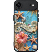 BG AKSESUAR iPhone 17 Air Uyumlu Okyanus Desenli Kamera Korumalı Darbelere Dayanıklı Kılıf