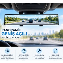Aksefuar Lazer Panoramik Geniş Açılı Iç Dikiz Aynası – Makaslı – 30 cm x 7 cm