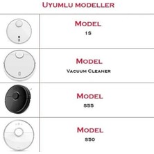 Siyah 3 Kollu Yan Fırça Roborock ile Uyumlu S50 S6 S60 S65 S55 S5 Max ile Uyumlu 4 Adet Yan Fırça
