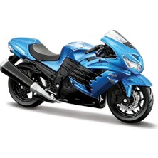 Maisto 1:18 Kawasaki Ninja ZX-14R Model Motor - Mavi 39025-03