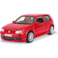 Maisto 1:24 Volkswagen Golf R32 Model Araba 31290 - Kırmızı