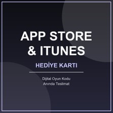 App Store-Itunes 1000 Tl Hediye Kartı Online Kullanım ve Tüm Mağazalarda Geçerli