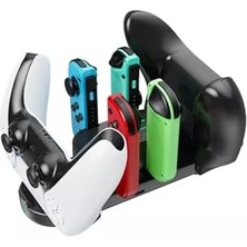 Mey İthalat Ps5 Joystick Şarj Standı Çok Fonksiyonlu Şarj Ps5 Xbox Series Uyumlu