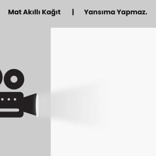 Mey İthalat 150X220 cm Projeksiyon Perdesi, Korunaklı Gönderim, Ev Sineması, Yapışkansız Duvar Perdesi