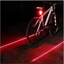 Mey İthalat Bisiklet Lambası Lazer Şeritli Güvenlik Arka Stop Lamba LED Işık