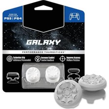 Mey İthalat Galaxy White Playstation 4 (Ps4) ve Playstation 5 (Ps5) Için | Performans Kontrol Cihazları | 1 Yüksek, 1 Orta | Beyaz