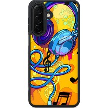 BG AKSESUAR Samsung Galaxy A26 Uyumlu Müzik Desenli Kamera Korumalı Darbelere Dayanıklı Kılıf