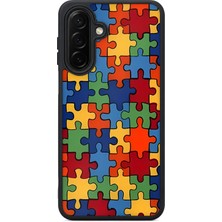 BG AKSESUAR Samsung Galaxy A26 Uyumlu Yapboz Desenli Kamera Korumalı Darbelere Dayanıklı Kılıf