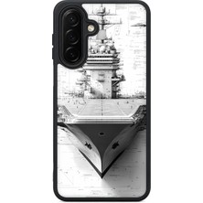 BG AKSESUAR Samsung Galaxy A26 Uyumlu Uçakgemisi Desenli Kamera Korumalı Darbelere Dayanıklı Kılıf