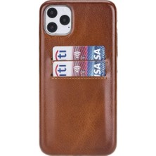 Apple iPhone 11 Pro Max Uyumlu Deri Arka Kapak Uc-Cc Rst2