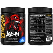 Mutant All-In Full-Dose Preworkout 500 Gram - Blue Raspberry