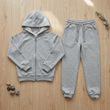Mışıl Kids Unisex Kız Erkek Çocuk 7 - 10 Yaş Uzun Kollu Fermuarlı Okul Eşofman Takımı