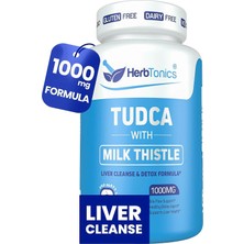 Herbtonics Tudca Gallbladder Milk Thistle & Pterostilbene Bile Salt For Liver Cleanse Detox Healthy Bile Flow, And Digestive Health 60 Caps